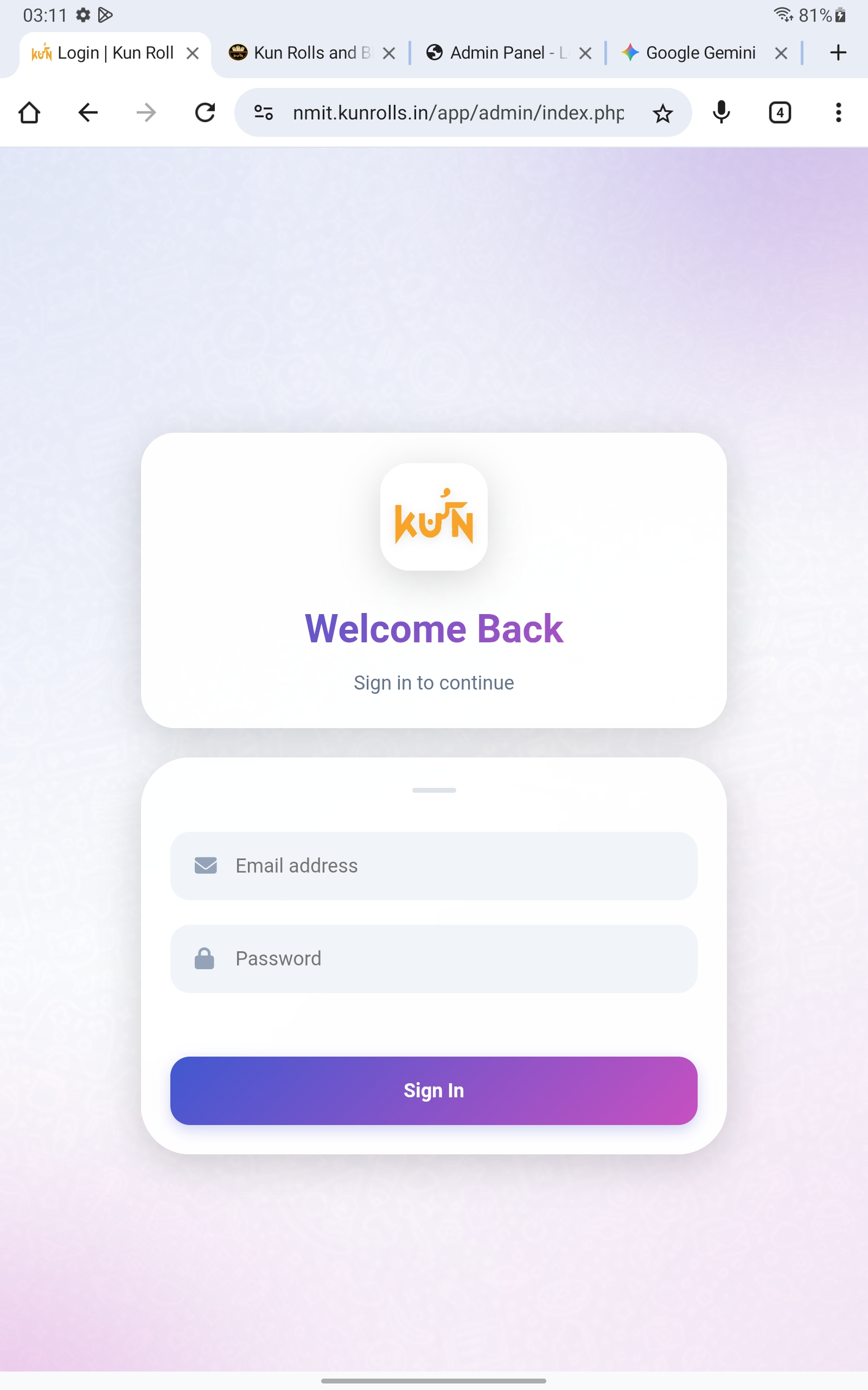 Kuns POS Billing System