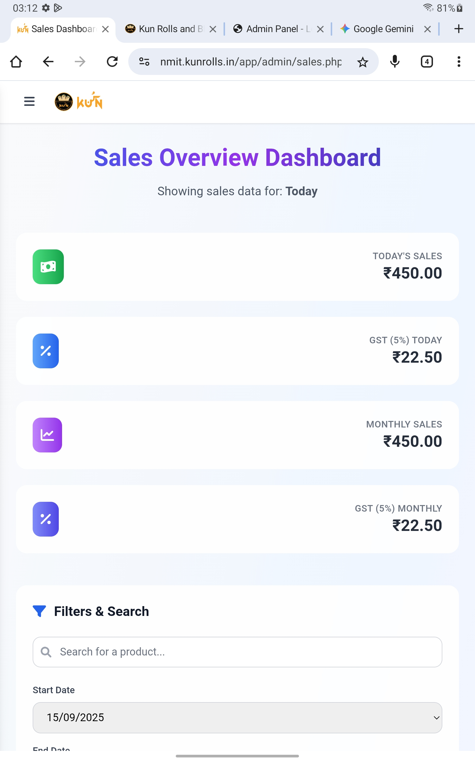 Kuns Pos Billing System  - Image 2